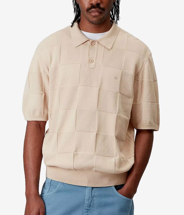 Carhartt WIP Checker Polo-Shirt (fleur de sel)