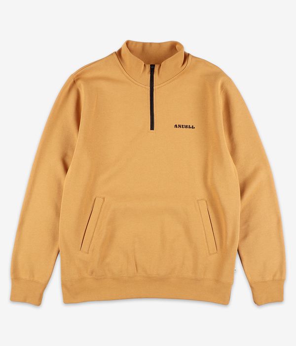Anuell Tenem Organic Half Zip Sweatshirt (golden khaki)