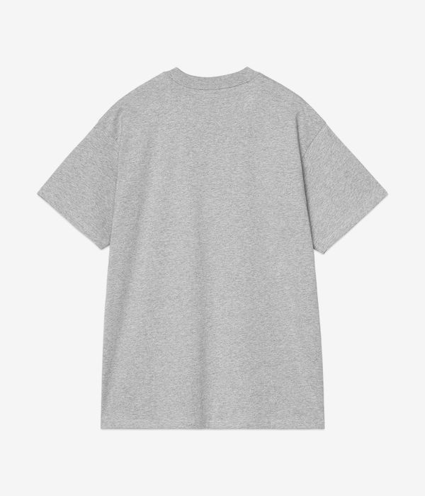 Carhartt WIP Script Embroidery T-Shirt (grey heather white)
