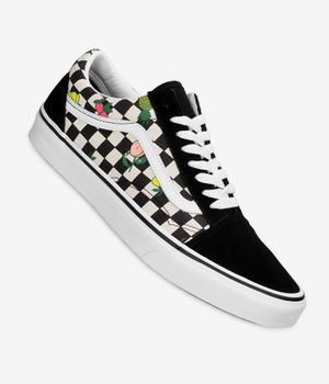 Vans Old Skool Shoes (fruit checkerboard black white)