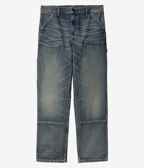 Carhartt WIP Double Knee Pant Smith Jeans (blue worn used wash)