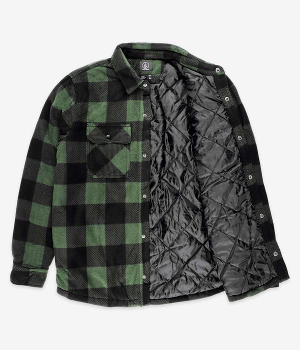 Volcom Bowered Fleece Shirt (dark pine)