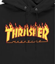 Thrasher Flame Bluzy z Kapturem (black)