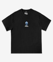 Blue Flowers Flower T-Shirt (black)