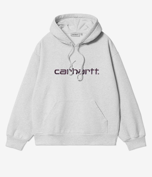 Carhartt WIP Basic Felpa Hoodie (ash heather cozy purple)