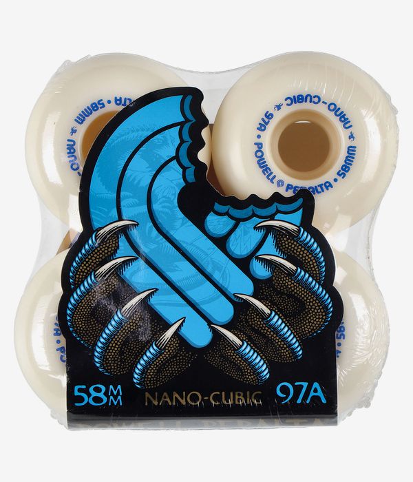 Powell-Peralta Dragons Nano Cubic Asymmetrical Offset Wielen (offwhite) 58 mm 97A 4 Pack