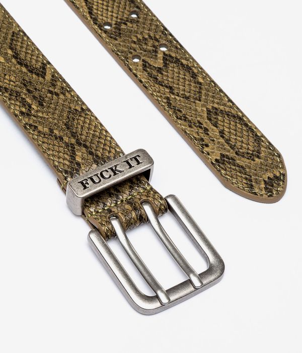 HUF Fuck It Snakeskin Cinture (green)
