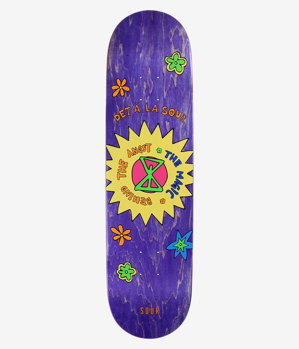 SOUR SOLUTION Det A La Sour 8.25" Planche de skateboard (purple)
