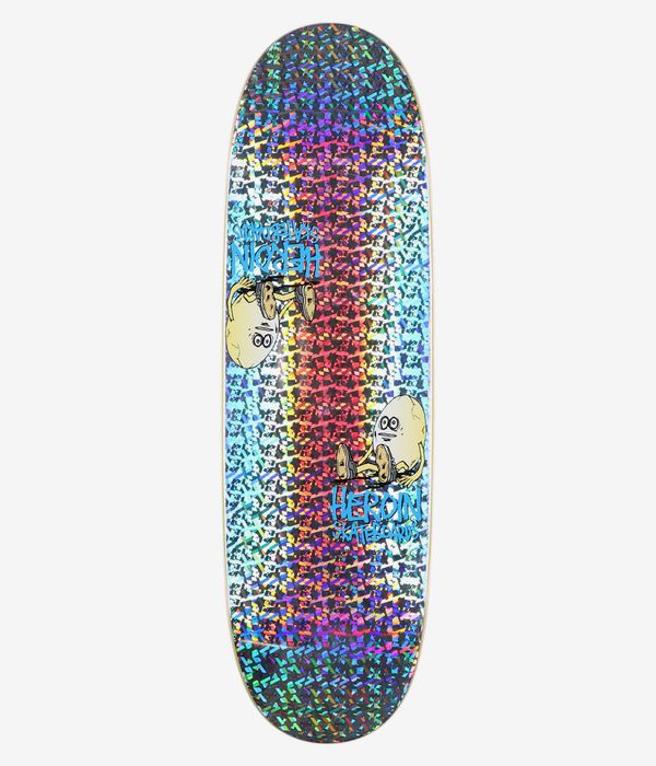 Heroin Skateboards Symmetrical Holo Egg 9.25" Skateboard Deck (multi)