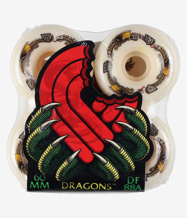 Powell-Peralta Dragons Symmetrical Bomber Wheels (off white) 60 mm 88A 4 Pack