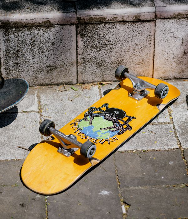 skatedeluxe Global Spinner Full Wheel Wells 8.375" Skateboard Deck (multi)