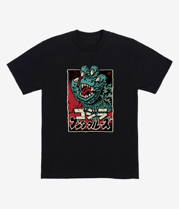 Santa Cruz x Godzilla Hand Front T-shirt (black)