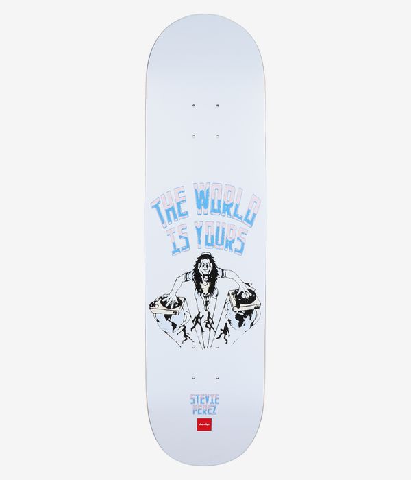 Chocolate Perez World Is Yours 8.4" Skateboard Deck (white)