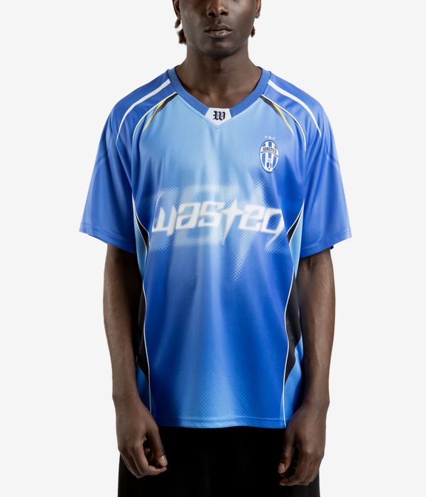 Wasted Paris Ambrosiana Football Jersey T-Shirt (areana blue)