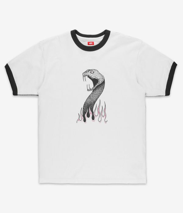 Vans Skate Mike G. Snake Flame Ringer T-Shirt (marshmallow)