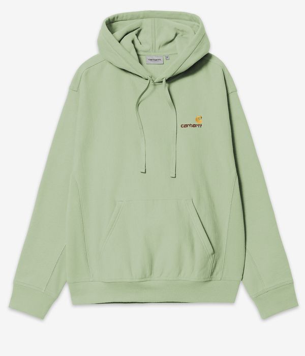 Carhartt WIP American Script Felpa Hoodie (pale olive)