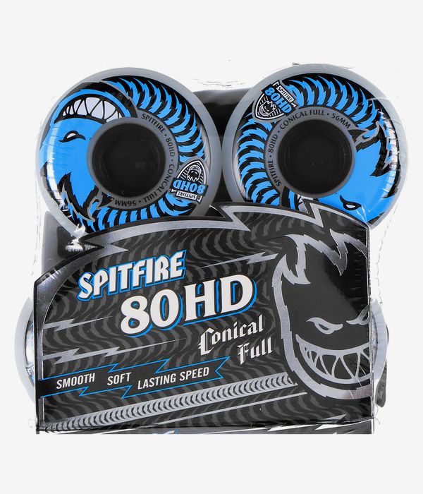 Spitfire Conical Full Roues (clear blue) 56mm 80A 4 Pack