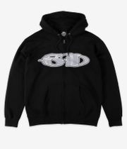 skatedeluxe SD Organic Zip-Sweatshirt avec capuchon (black)