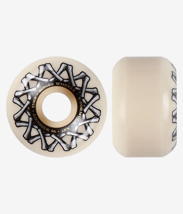 Bones X Formula V6 Rollen (white grey) 53 mm 97A 4er Pack