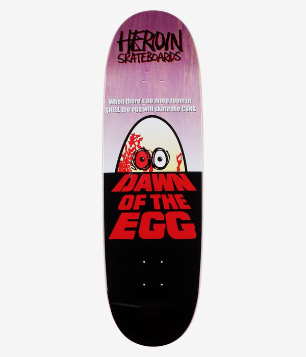 Heroin Skateboards Dawn Of The Egg 9.4" Skateboard Deck (multi)