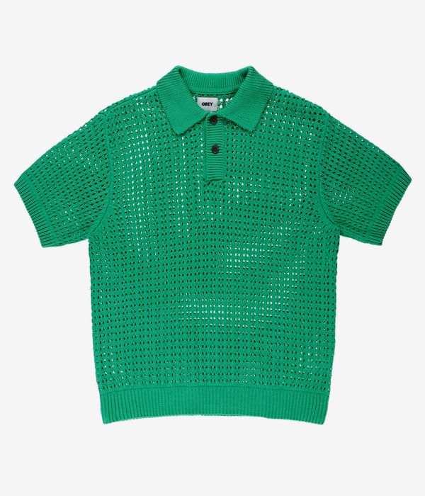 100 Hands x Kirby Allison Dark Green Long Sleeve Knit Polo
