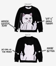 RIPNDIP Lord Nermal Flippy Knitty Sweatshirt (black)