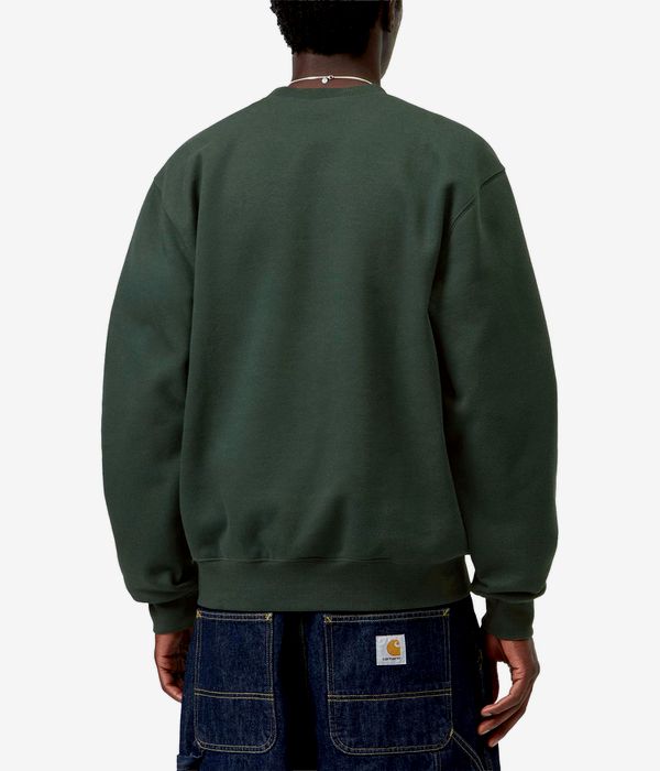 Carhartt WIP Basic Sweatshirt (dark scarab palisander)