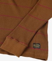 RVCA Dayshift Thermal Stripe Longues Manches (bombay brown)