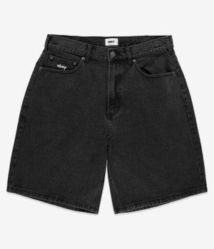 Obey Bigwig Denim Shorts (faded black)