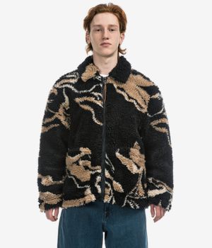 Obey Mushroom Sherpa Jacket (dark navy multi)
