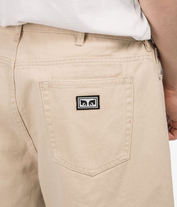 Obey Bigwig Denim Shorts (pelican faded wash)