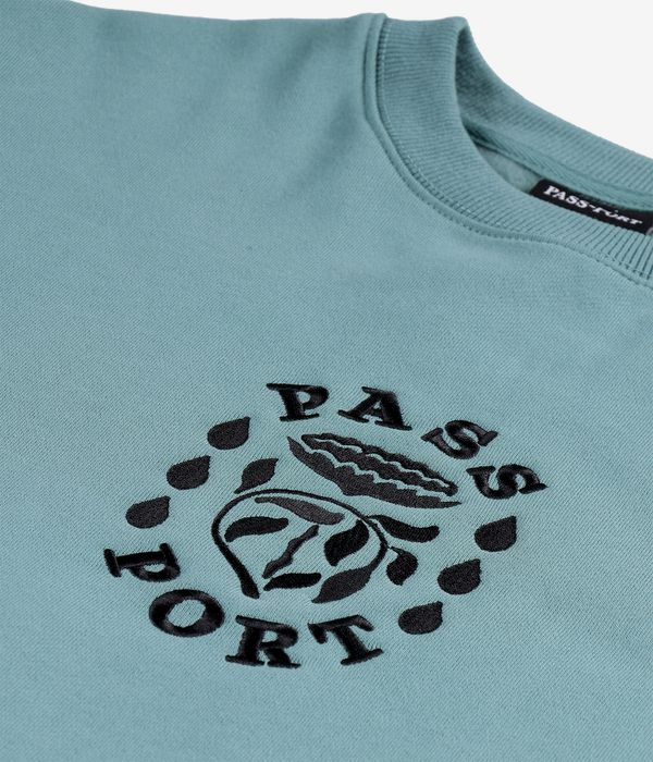 Passport Fountain Emb Jersey (washed teal)