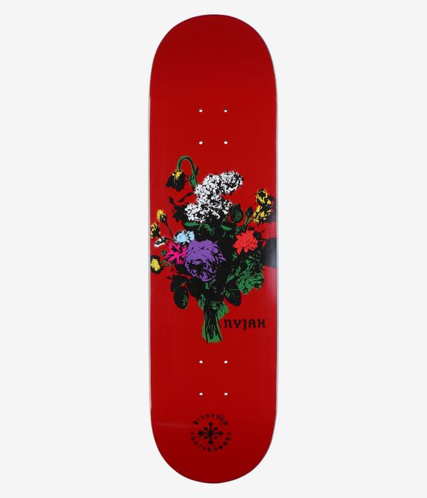 Disorder Skateboards Huston Floral Stencil 8.5" Tabla de skate (red)