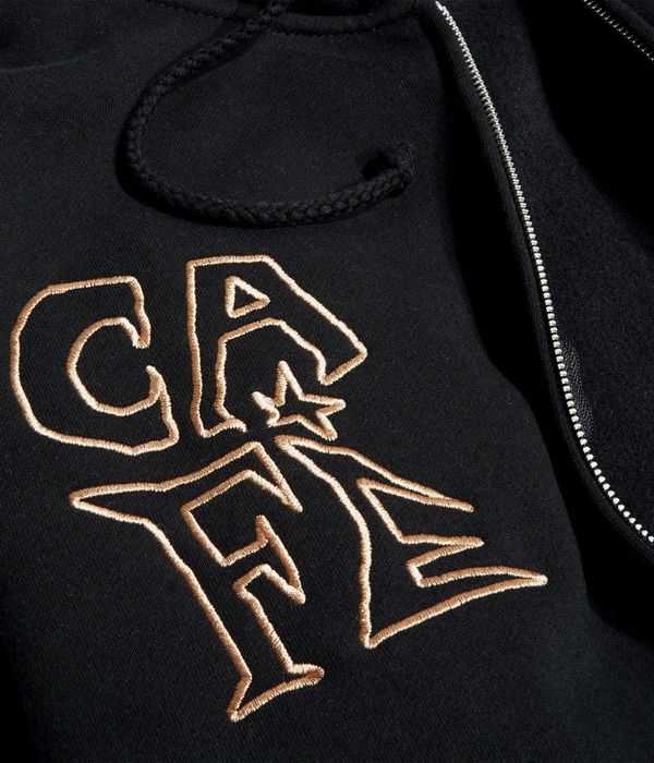 Skateboard Cafe Ethan Felpa Hoodie con zip (black)