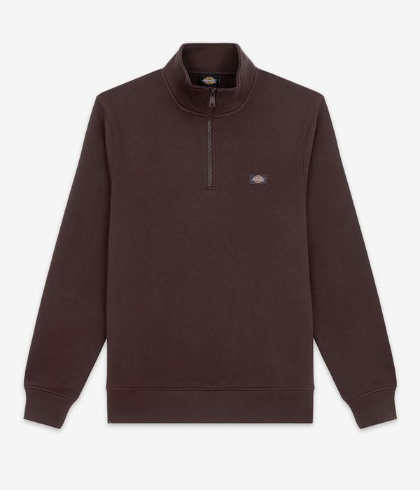 Dickies Oakport 1/4-Zip Sweatshirt (chocolate brown)