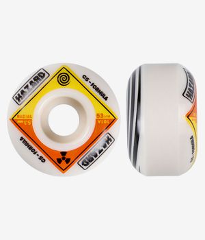 Madness Hazard Bio CS Radial Wheels (white) 53mm 101A 4 Pack