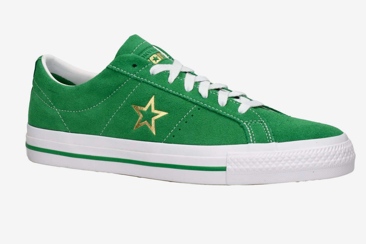 Converse CONS One Star Pro Chaussure (green white gold)