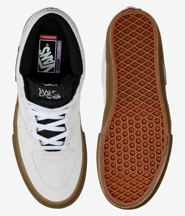 Vans half cab white gum store