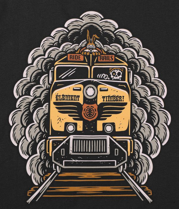 Element x Timber! Freight Train T-Shirt (off black)