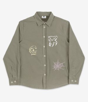 Poetic Collective Three Prints Hemd (olive)