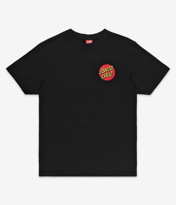 Santa Cruz Classic Dot Chest T-Shirty (black)