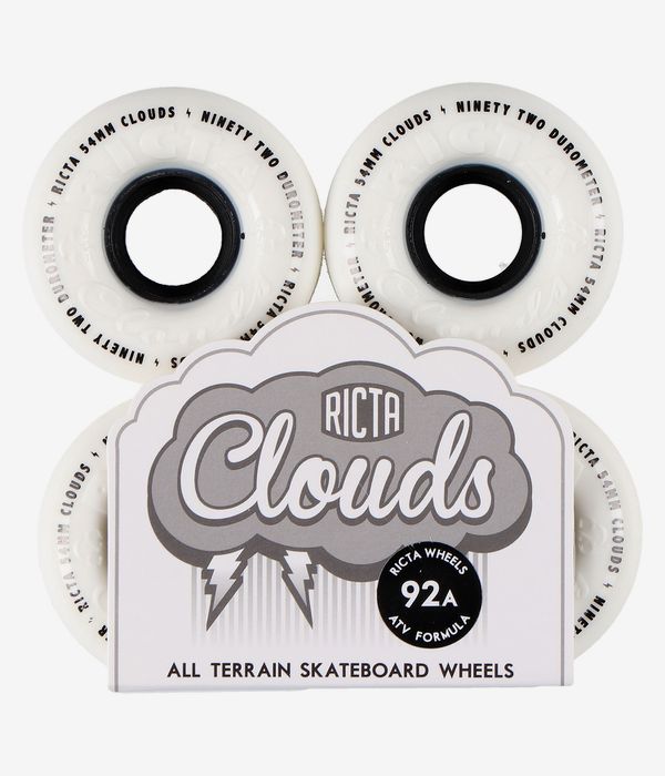 Ricta Clouds Ruote (white black) 54mm 92A pacco da 4