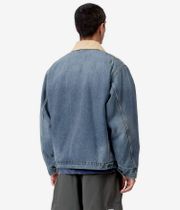 Carhartt WIP OG Detroit Smith Jacke (blue dusty h brown old used wash)