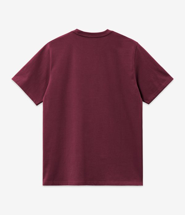 Carhartt WIP American Script Organic T-Shirt (malbec)