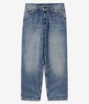 Carhartt WIP Single Knee Pant Pantalons (blue destroy wash splatter)