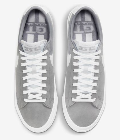 Nike Sb Zoom Blazer Low Pro Gt Shoes Wolf Grey White Wolf Buy At Skatedeluxe