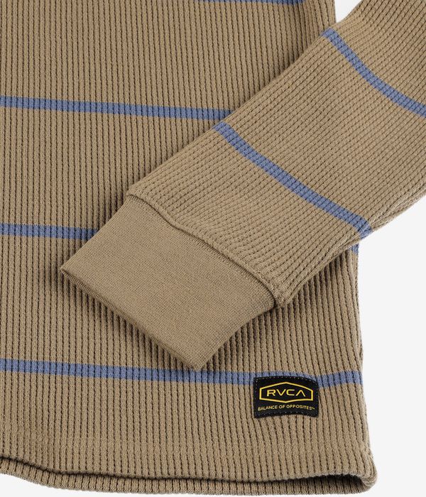 RVCA Day Shift Thermal Stripe Long sleeve (coyote)