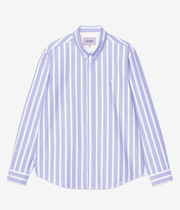 Carhartt WIP Deven Oxford Shirt (stripe bleach white)
