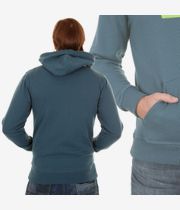 Quiksilver Corporate Logo Zip-Hoodie (indian teal)