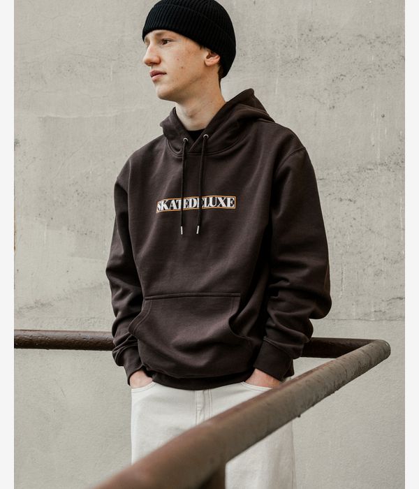 skatedeluxe Square Organic Hoodie (dark brown)